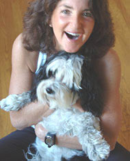 Susan with her dog